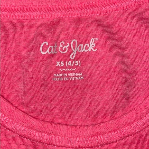 Cat & Jack Set of 2 Neon Tank Tops Pink & Orange - Picture 4 of 7